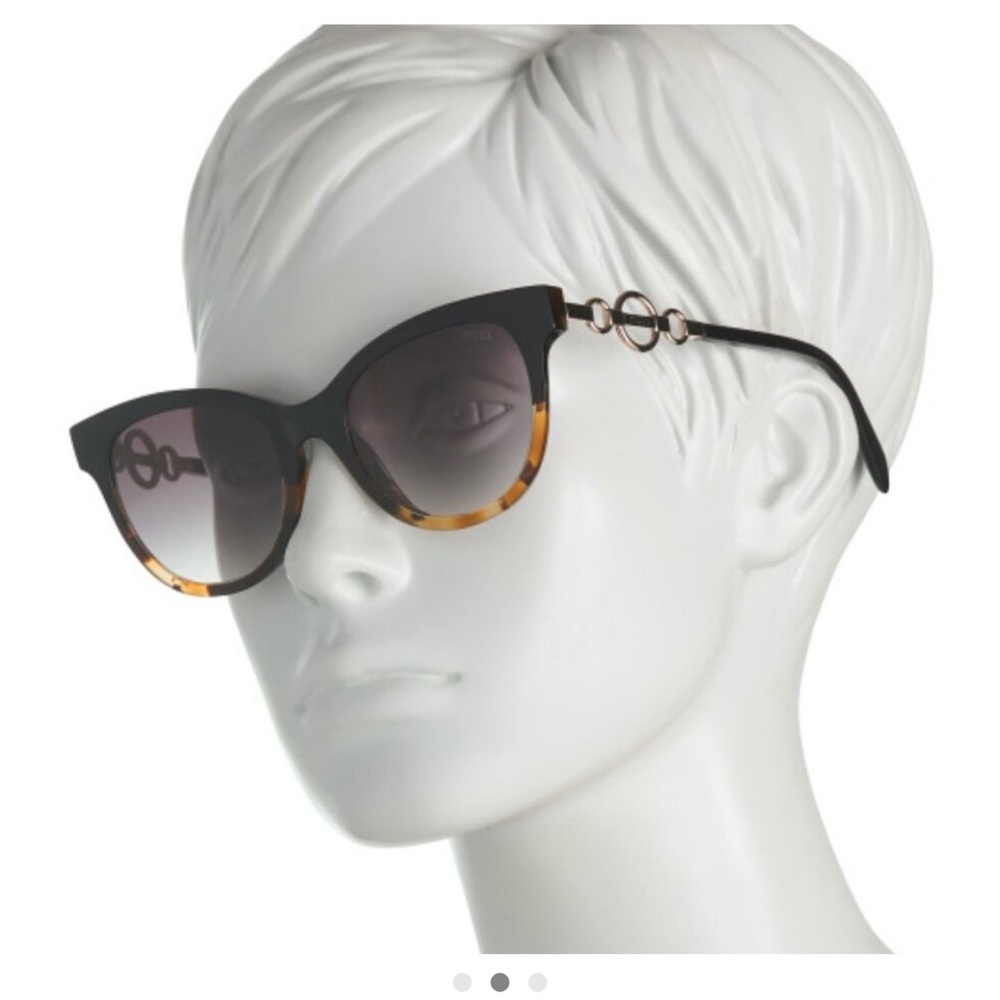 Emilio Pucci Black and Tortoise Sunglasses - Picture 3 of 3